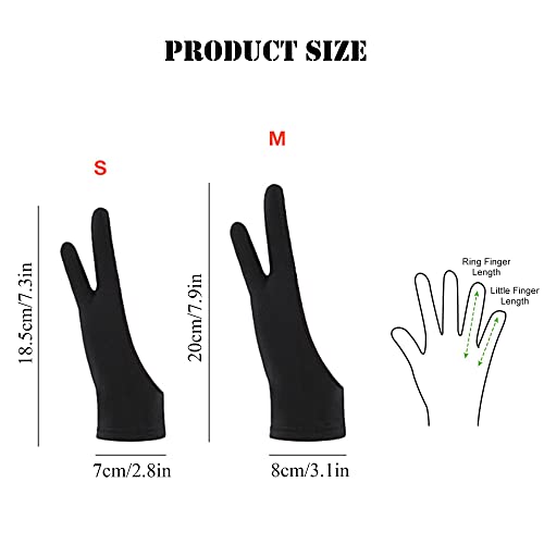 4 pcs Guanto per Dita artistiche Guanto per