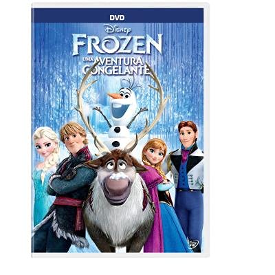 Kit Dominó de Cartas Frozen + DVD Frozen