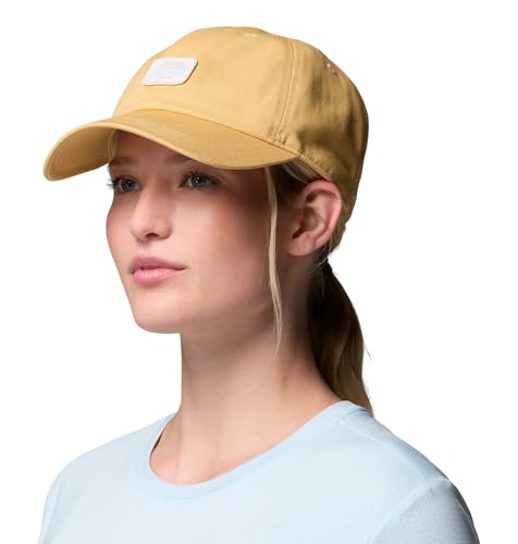 Image of Columbia Unisex Provisions Ball Cap, Lemon Wash /Mountain Landscape