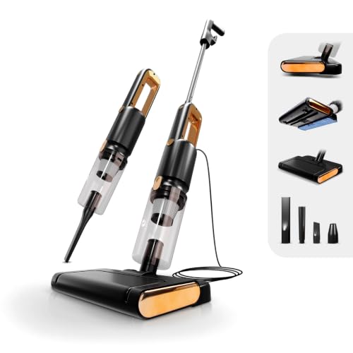 Image of Cyclone 3-in-1 Wet & Dry Vacuum Cleaner with Floor Mop | 600W Brushless Motor | 20KPA Powerful Suction | HEPA Filter | 800ml Dust Tank for Home | Sofa | Carpet & Car - 1 Year Warranty