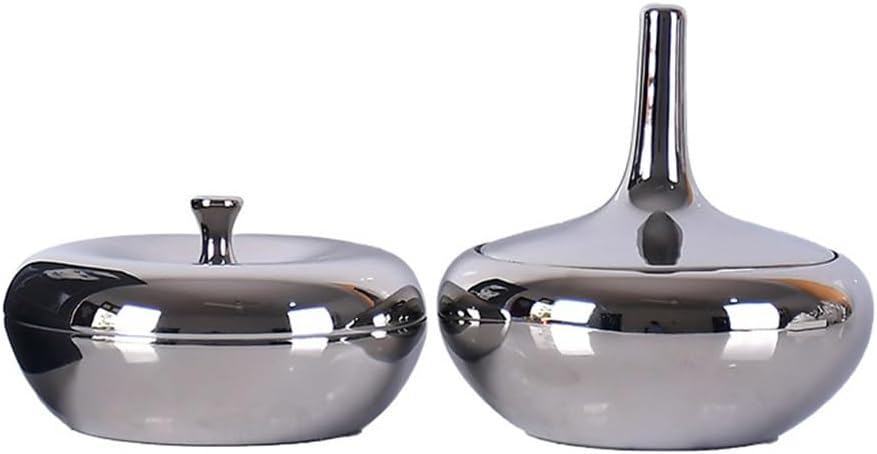 Silver-Plated Ceramic Living Room TV Cabinet Dining Table Decorations