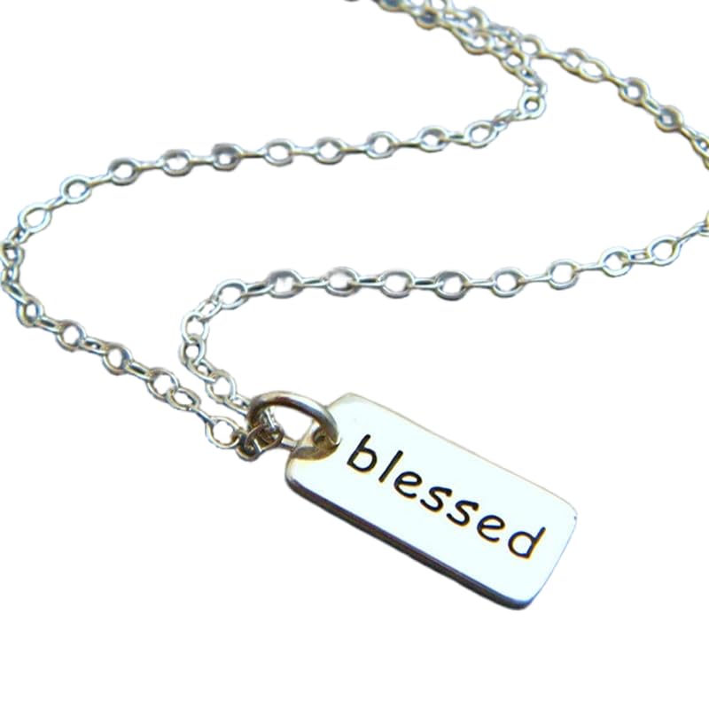 Collar bendecido en plata de ley 925 con colgante espiritual LKBEADS