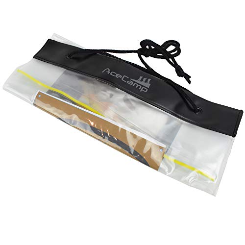 Funda impermeable para mapas AceCamp, bolsa seca transparente para camping, senderismo, documentos, electrónica y emergencias al aire libre miniatura 3