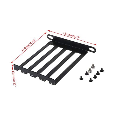 Grafik Bracketmetal Graphics Vga Kartenhalter Aluminiumlegierung Vga Bracket Grafikkarte Vorderseite Umgebaute Halterung mit 4/7 Löchern_Loch
