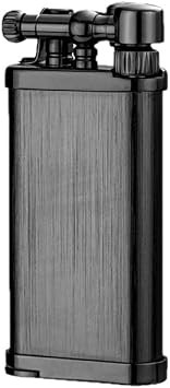 IM Corona 64 Old Boy Gunmetal Hairlines Pipe Lighter