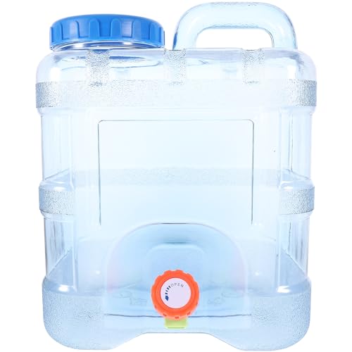 INOOMP 10L Polycarbonate Water Jug - Camping, Hiking, Emergency Water Storage - 10L Capacity - Durable Construction - Reusable