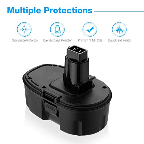 Powerextra 3.7Ah 18V DC9096 DC9098 Replacement Battery Compatible with Dewalt 18 Volt XPR Battery DC9099 DW9095 DW9096 DW9098 DE9038 Cordless Power Tools