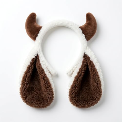 Image of Lop eared Sheep Headband, Halloween Animal Ears Costume Dress Up Suit, Cosplay Party Supplies for Adult