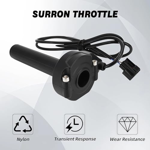 Image of Electric Dirt Bike Throttle for Surron 79Bike Falcon Tuttio Soleil01 | Quick Response Nylon Twist Throttle Handle Tube for Sur Ron Light Bee X S /E Ride Pro /MacFox /79Bike Falcon Pro Falcon GT-Black
