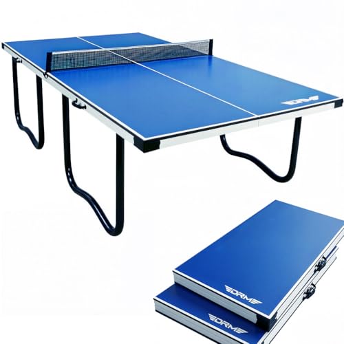 OYE 9FT Professional Outdoor Indoor Table Tennis Table, Folding Table Tennis Table, 10 Minute Quick Assembly Ping Pong Table with Thickened Tube and Single Player Playback Mode
