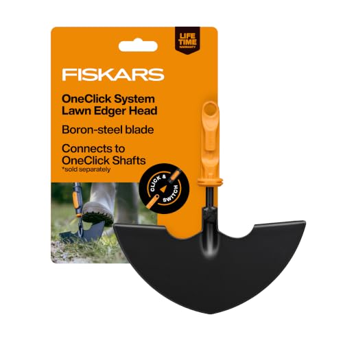 Fiskars OneClick Space-Saving Lawn Edger Head for Garden Tool System