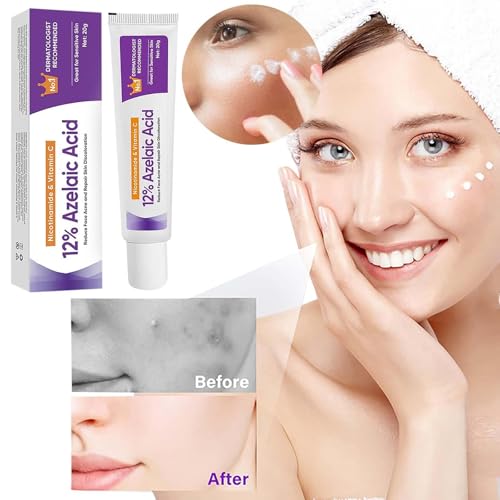 12% Azelaic Acid Serum, Gesichtsserum für sensible Haut, Reduziert Schwellungen und Pickel
12% Azelaic Acid Serum, Anti-