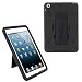 iPad Mini Case by KIQ (TM Drop Protection Hybrid Heavy Duty Case for Apple iPad Mini with Kickstand and Screen Protector (Black / Black)