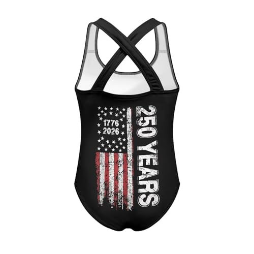 Image of Xpyiqun Swimsuit for Girls One Piece Bathing Suits Size 5-14 Sleeveless Swimwear Cross Shoulder Strap Swimming Wear