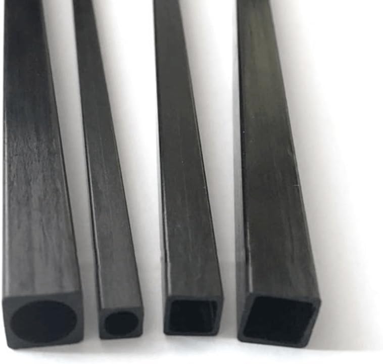 Carbon Fiber Square Tube High Strength Length 1000mm, for Sports Equipment Hollow Carbon Fiber Pipe Accessories (Size : 2x2x(1mm) x1m)