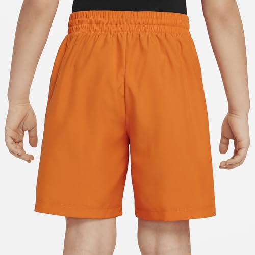 Nike Multi Big Kids' (Boys') Dri-FIT Training Shorts (Safety Orange/White, DX5382-819)3