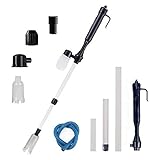 teich mulmsauger selber bauen Aquarium Staubsauger Ergonomisches Design: Die Seite des Griffs ist ergonomisch gestaltet, um Ihre Bedienung komfortabler zu gestalten. Der elektrische Aquarienreiniger kann in vier Längen frei eingestellt werden: Je nach Aquarium können Sie verschiedene Reinigungslängen einstellen, darunter 41,5 cm / 16,3 Zoll, 57,5 cm / 22,6 Zoll, 68,5 cm / 26,9 Zoll, 83,5 cm / 32,8 Zoll.