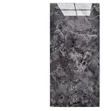 60x30CM Fliesenaufkleber Marmor,10 Stück PVC Wandpaneele Marmoroptik,Selbstklebende fliesen,Dekoration Wasserfest Fliesenaufkleber Bad/küche/Wohnzimmer/Schlafzimmer(Fliesenaufkleber Dunkelgrau)