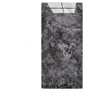 Sightday 10Pcs Marble Tile Stickers,60 x 30cm Self Adhesive Wall Tiles,Stick On Tiles for Bathroom,Decorative Waterproof Self Adhesive Tile for Walls Bathroom/Kitchen/Living Room/Bedroom(Dark Grey)