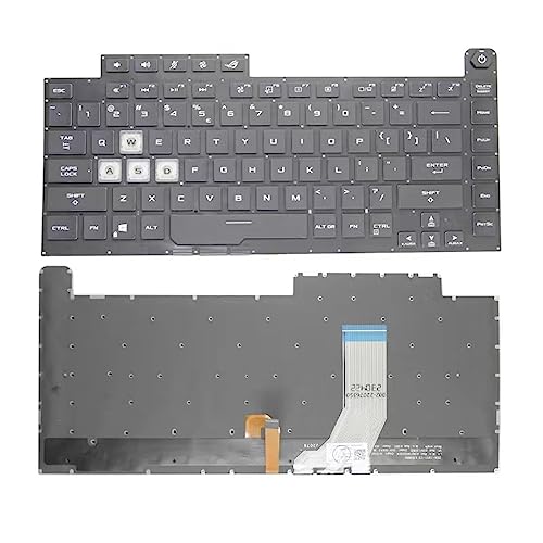 Clavier de remplacement pour ASUS ROG Strix G15 G512LWS noir US