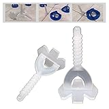 Gewindelaschen Nivelliersystem Fliesen Nivellierhilfe Laschen - Levello 1-3 mm Fugenbreite Verlegehilfe für Fliesenstärke 3-20 mm (1000 Gewindelaschen, 1,0mm)