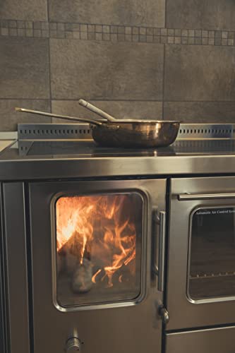 Foto von CREARTISTIC Bratpfanne aus reinem verzinntem Kupfer – 28 x 7,5 cm 3,2 l –Dicke 1,2 mm – mit langem Messinggriff – Pasta-Sautierpfanne – Pastapfanne – Sautierpfanne – 100% Made in Italy –handgefertigt