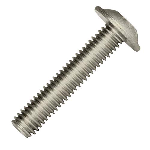 Preisvergleich Produktbild BiBa-Schrauben / Linsenkopfschraube Flansch / M8x10 / (50 Stück) / Innensechsrund TX / ISO 7380 / Linsenschrauben / Flachkopfschrauben / Vollgewinde / rostfreier Edelstahl A2 V2A / ISR