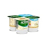 DANONE ACTIVIA bífidus cremoso vainilla 0% M.G pack 4 unidades 120 gr