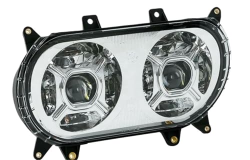 Double phare LED moto 124W à faisceau puissant pour Road Glide 2015-2020 finition chrome