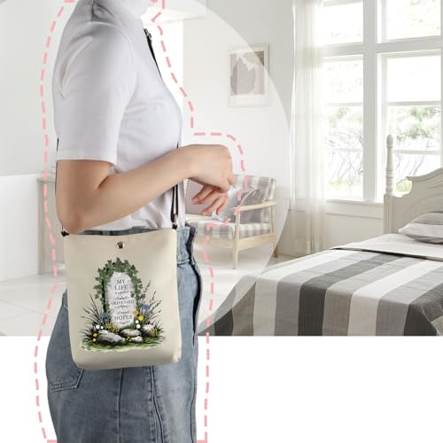 VAMSII My Life Is A Perfect Graveyard Of Buried Hopes Anne Green Crossbody Bag Book Lover Gift4