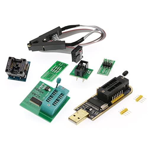 Azuocn Soic8 Sop8 Test Clip Eeprom Flash Bios Usb +1.8v Adapter + Soic8 Adapt...