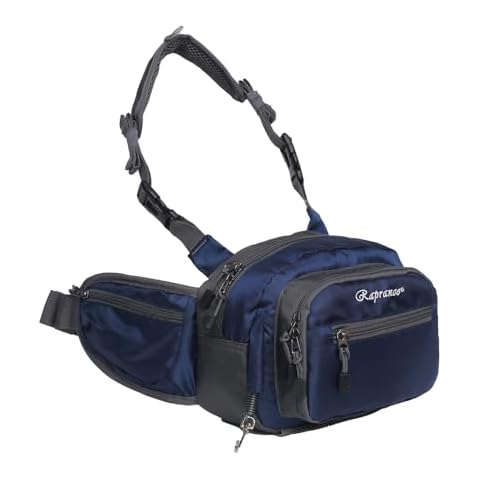 Raprance Fly Fishing Waist Pack with Adjustable Waist Strap, Multi Pocket Fall River Fishing Chest Pack Cover