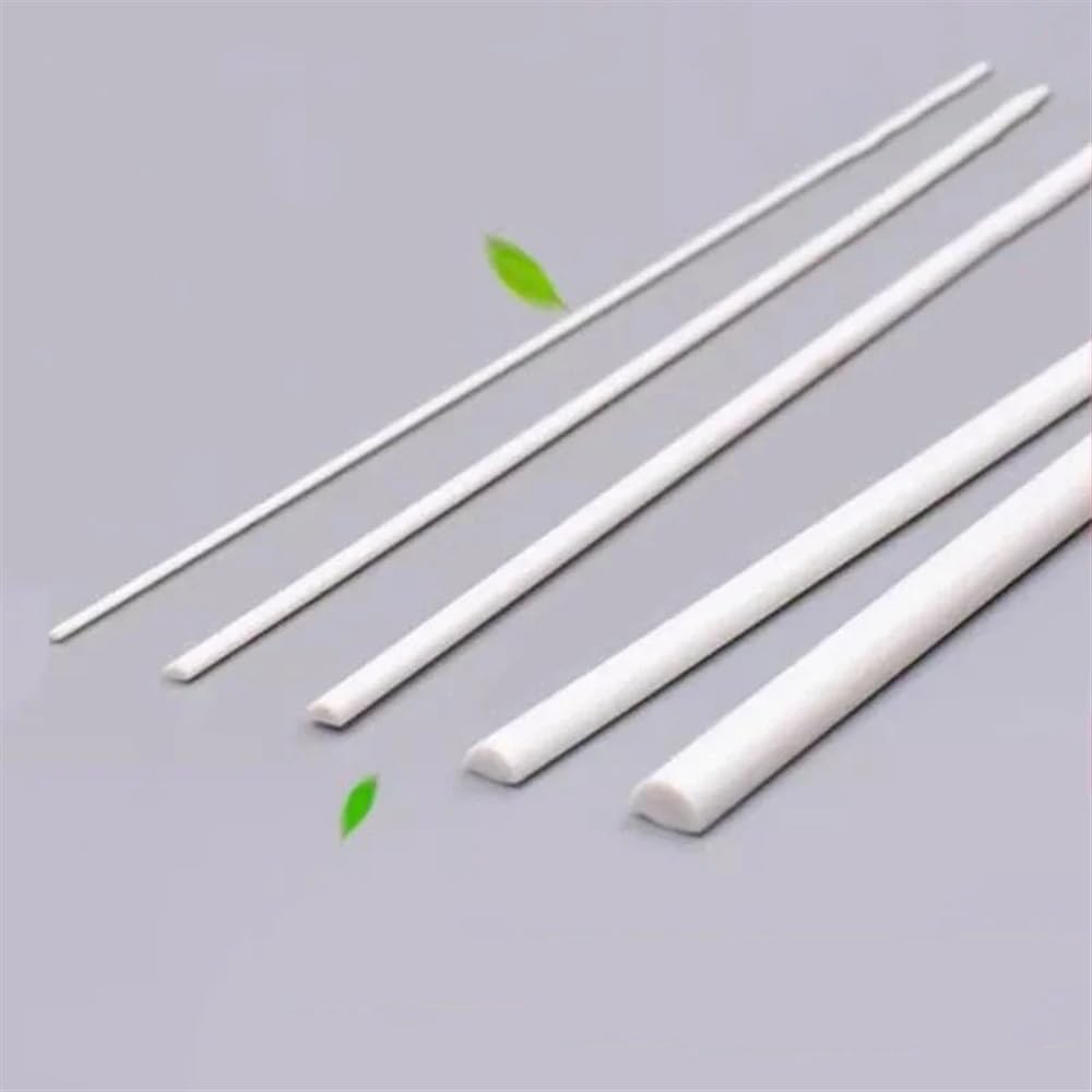 50 Stück ABS-Kunststoff-Vierkantstäbe for den DIY-Modellbau – 2–6 mm Architektur- und Sandtischzubehör(2X2X500mm