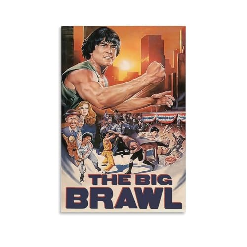WbL[E`F Jackie Chan f LoX A[gpl |X^[ ǃA[g _ rO xbh[  ʉ12x18inch(30x45cm)