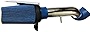 MILLION PARTS 4' Cold Air Intake System Kit with Heat Shield Filtes Compatible with 1999-2006 Chevy GMC Cadillac 4.8L 5.3L 6.0L V8 Blue