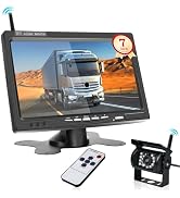 Hikity Achteruitrijcamera Draadloze Set, IP67 Waterdicht Nachtzicht Auto Achteruitrijcamera Draad...