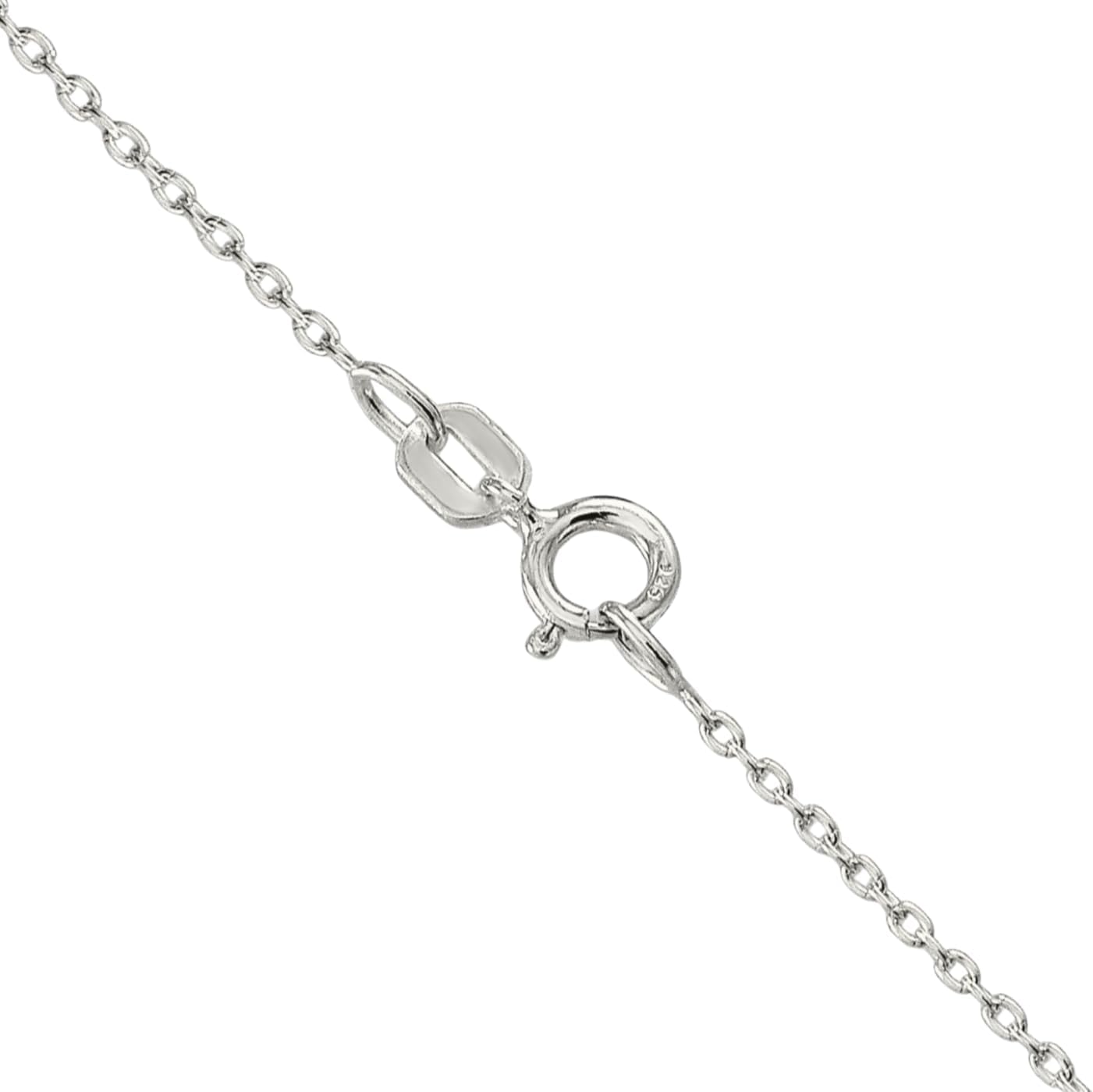 IceCarats 925 Sterling Silver 1.3mm Dainty Cable Chain Necklace Polished