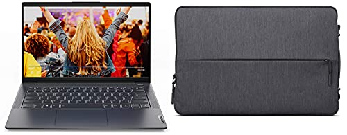 Image of Lenovo IdeaPad Slim 5 AMD Ryzen 7 4700U 14 inch (35.56 cms) Full HD IPS Thin and Light Laptop (8GB /512GB SSD /Win10 /MS /Radeon Graphics /Graphite Grey /1.39Kg) 81YM002TIN Urban Laptop Sleeve 14 inch