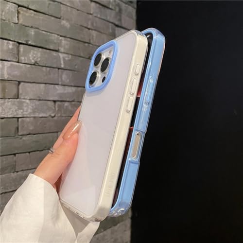 Coque silicone iPhone 15 Pro Max bleu bonbon protection intégrale