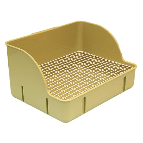 rockible Caja de Arena para Conejos, Bandeja higiénica de Esquina, Orinal práctico, Malla de Acero Verde