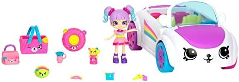 Shopkins Happy Places Rainbow Beach Convertible - Includes Convertible Plus Picnic Petkin Accessories & Rainbow Kate | Happy Convertible, 2 Stories of Fun
