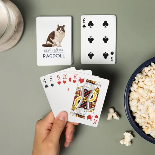 Lantern Press Baraja de 52 Cartas de Póker Ragdoll Cat miniatura 2