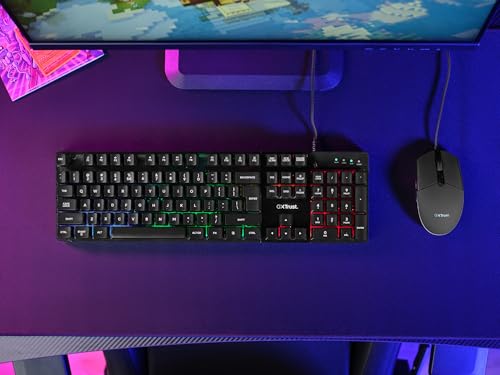 Miniatura 6 de GXTrust Azor Teclado Gaming y Ratón con Cable QWERTY Español, Negro