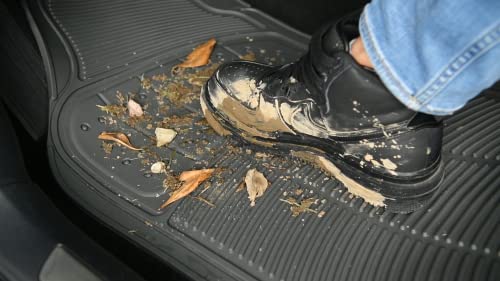 Amazon Basics 3-Piece Flexible Car Floor Mat, Gray #TOP1