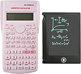 Ampliamente aplicable: Esta calculadora científica con tableta de escritura puede satisfacer las necesidades de la mayoría de los cursos de matemáticas de nivel secundario y universitario, y puede dar una mejor asistencia en el estudio diario; También se puede utilizar para los exámenes y se puede dar como un regalo adorable a sus hijos o amigos, les encantará.