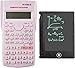 KK-82MS-B/KK-82MS-D Calculadora científica portátil de ingeniería con Bloc de Notas,con Tableta de Escritura borrable LCD de 4,4 Pulgadas, calculadora portátil Profesional para Oficina,Escuela (Rose)