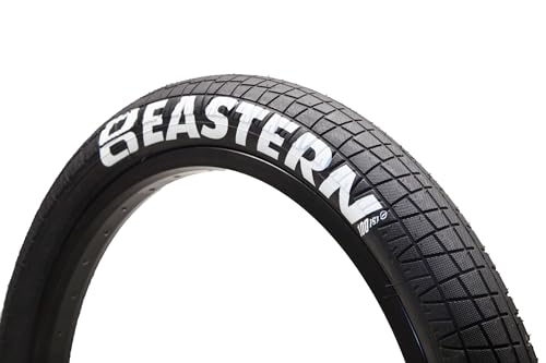 Eastern Bikes Throttle Series 20-Inch 100 PSI BMX Tire (Black & White Logo,...