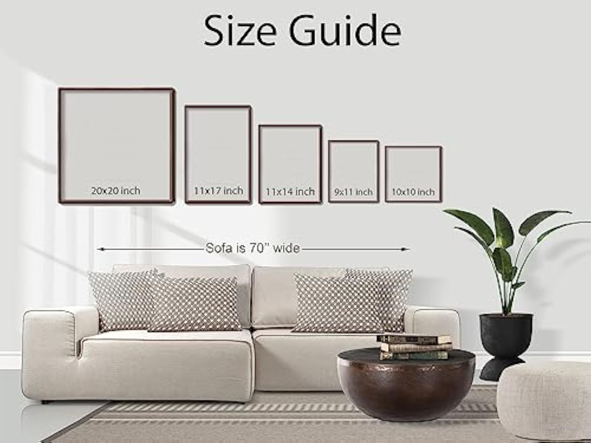 Printed Photo Frame Matte Painting for Home Office Studio Living Room Decoration