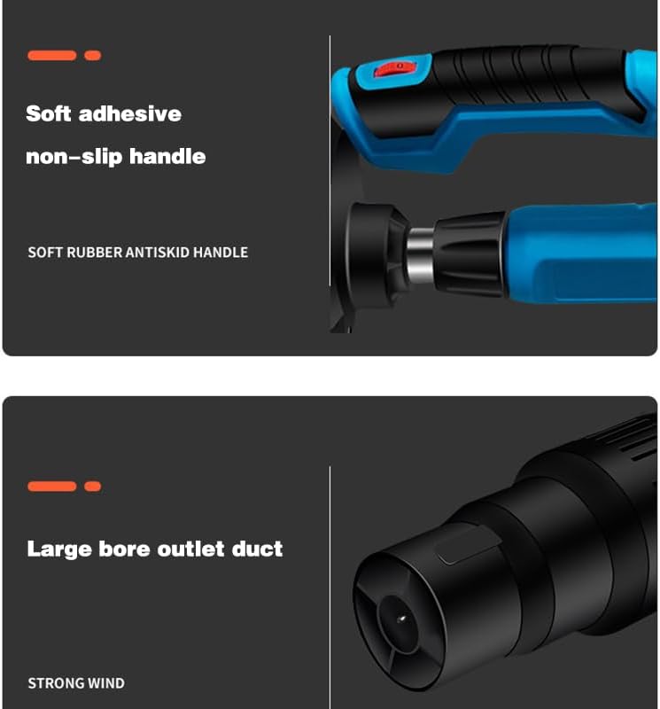 Generic Cordless Leaf Blower, 4000mAh Battery, Lightweight, Blue