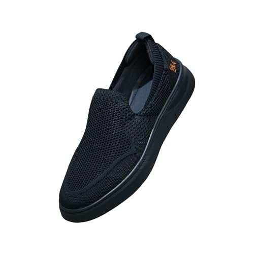 Image of Neeman's Elevate Unisex Slip-On Shoes | Lightweight Breathable Knit Sneakers with Cushioned TPR Sole | Comfortable Everyday Walking, College, Office & Travel Footwear